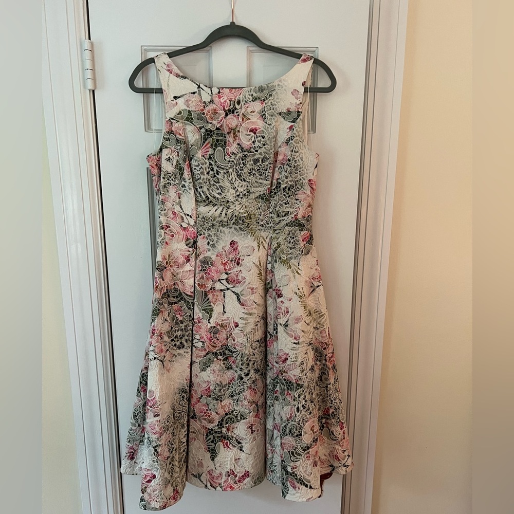 Adrianna Papell for Anthropologie Floral Embroidered Dress